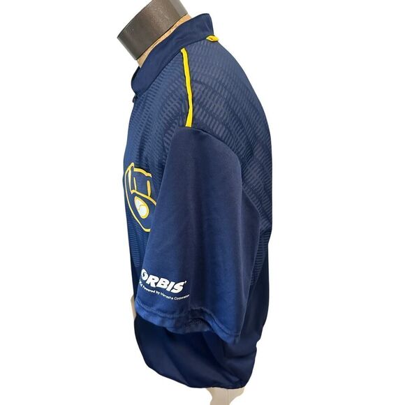 Milwaukee Brewers Batting Practice Jersey Mens XXL Promotional Half Zip - Picture 5 of 5